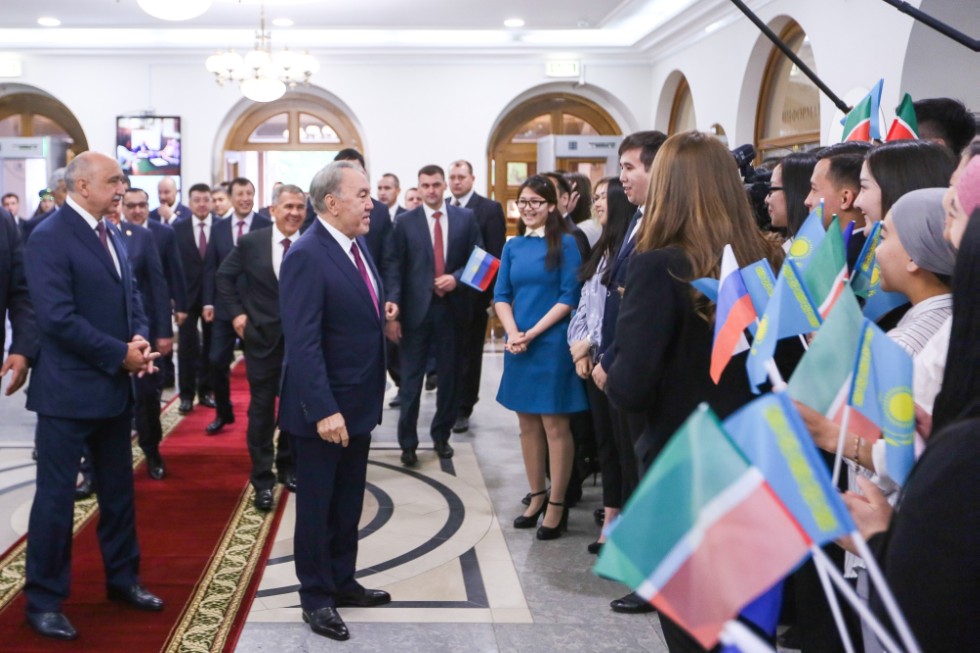 President of Kazakhstan Nursultan Nazarbayev receives credentials of Doctor Honoris Causa