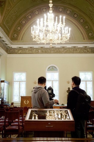 Chinese central television company shoots a documentary about Kazan University