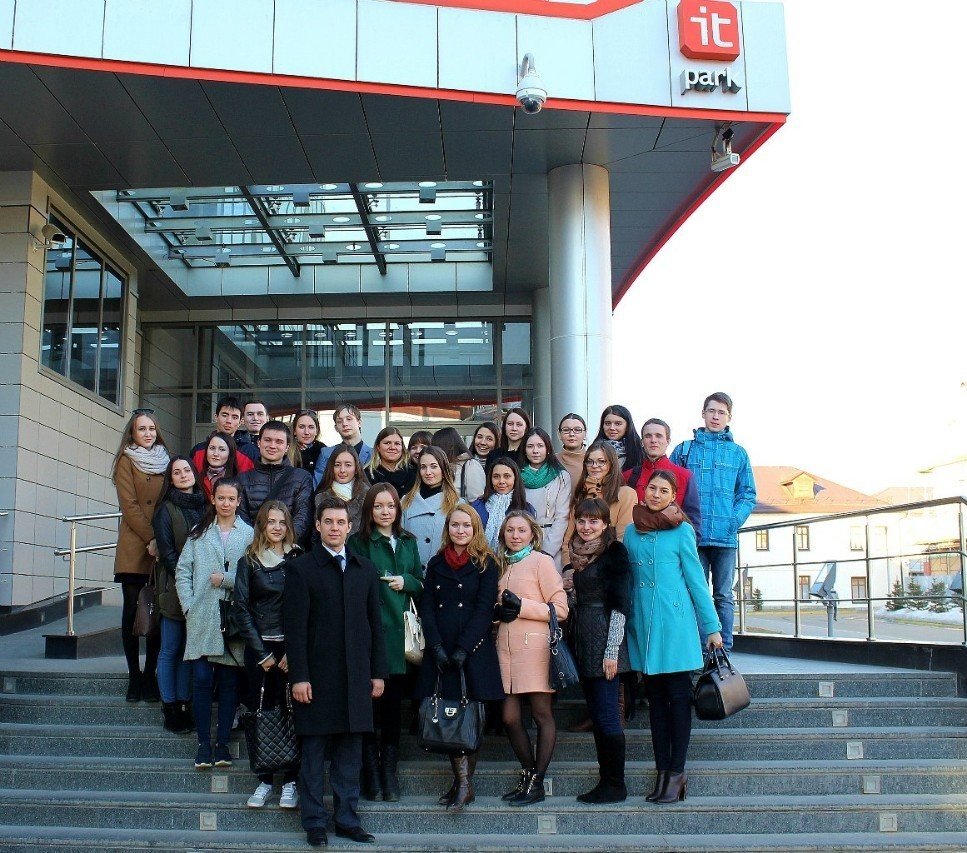 In seventeenth of March, 2015 third-year students of Finance Department, Institute of Management, Economy and Finance have visited IT-park.