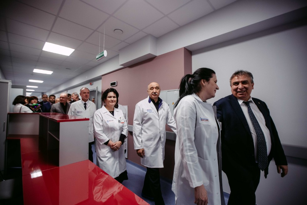 Tour of renovated facilities held by Rector Ilshat Gafurov