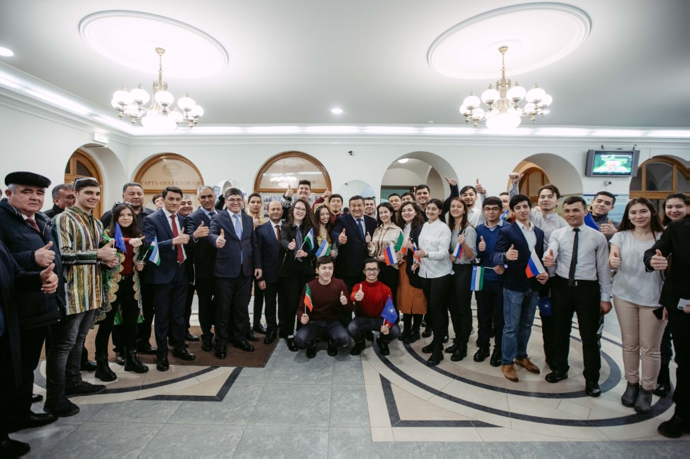 Delegation of Bukhara Region, Uzbekistan, at Kazan Federal University