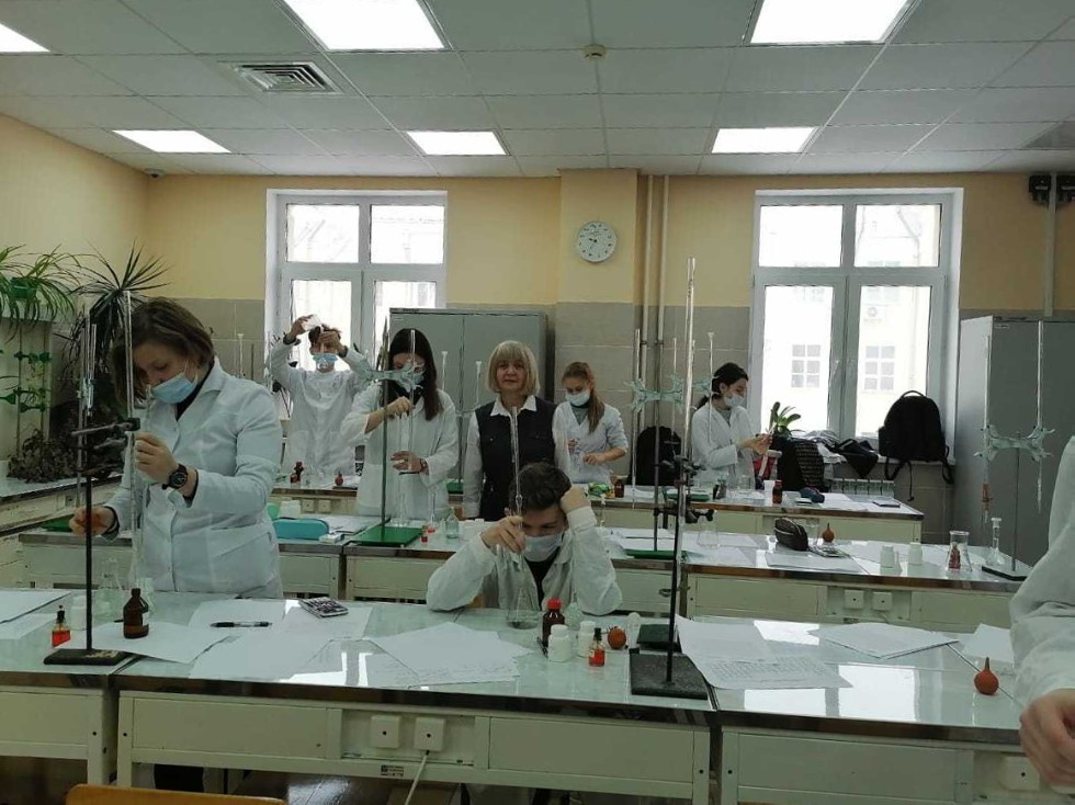 Всероссийская олимпиада по химии 1 уровня 'Юные таланты' на кафедре химического образования