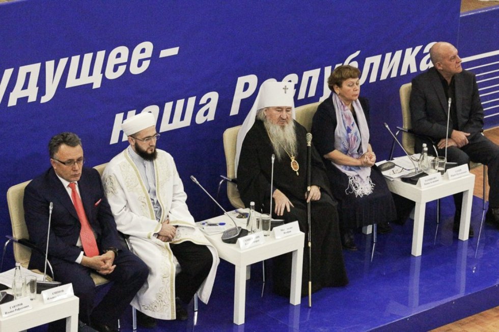 Встреча государственных и религиозных деятелей Республики Татарстан со студентами и ППС КФУ