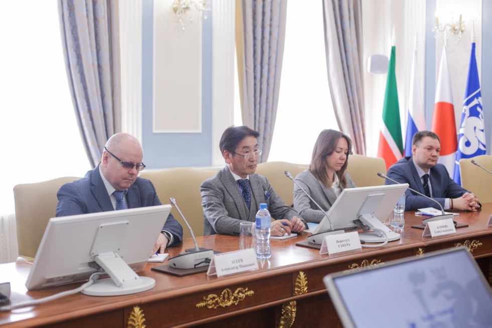 Rector Ilshat Gafurov met with representatives of Mitsubishi Electric