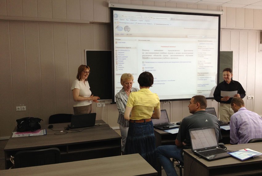 ����������� �������� ������� ������ �������������� ������ � LMS MOODLE