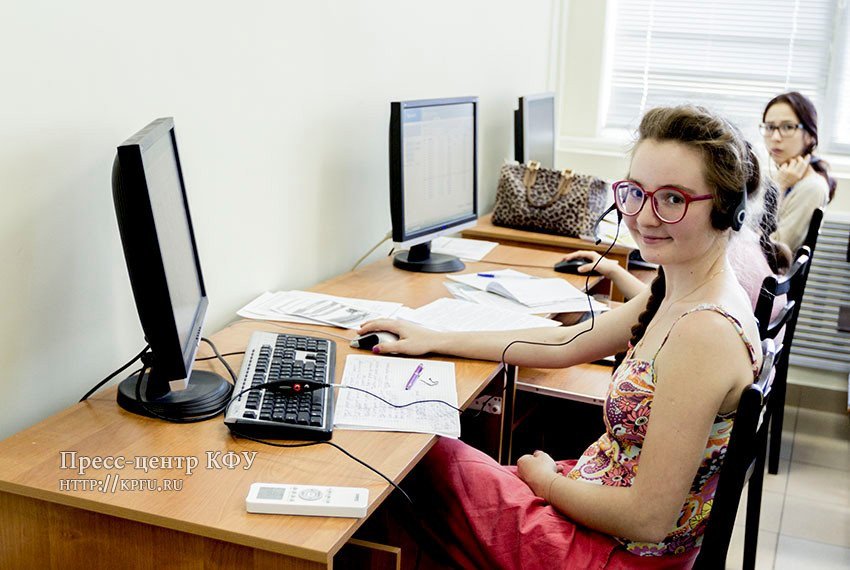 Call-center works in KFU Admission Office