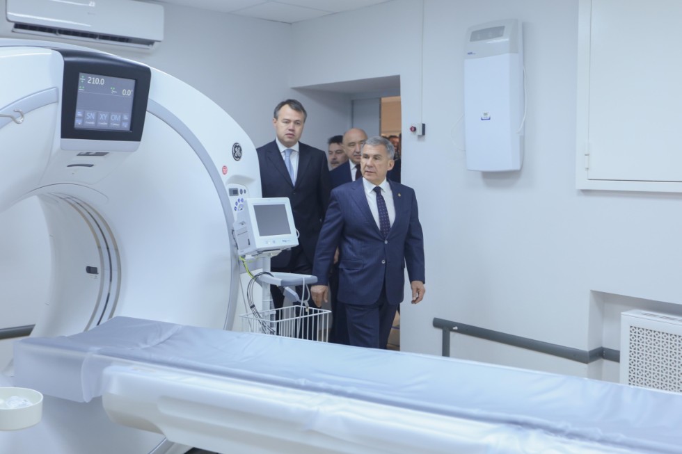 President of Tatarstan Rustam Minnikhanov visited the opening ceremony of the University Clinic's outpatient facility