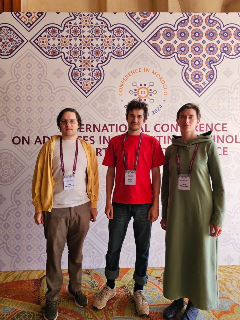 Сотрудники кафедры аэрогидромеханики и НИЛ 'Интеллектуальные биомиметические и природосообразные системы' ИММ Нуриев А., Камалутдинов А., Романова Д. приняли участие в международной конференции по достижениям в области вычислительных технологий и искусственного интеллекта 'International Conference on Advances in Computing Technologies and Artificial Intelligence' Сотрудники кафедры аэрогидромеханики и НИЛ 'Интеллектуальные биомиметические и природосообразные системы' ИММ Нуриев А., Камалутдинов А., Романова Д. приняли участие в международной конференции по достижениям в области вычислительных технологий и искусственного интеллекта 'International Conference on Advances in Computing Technologies and Artificial Intelligence'