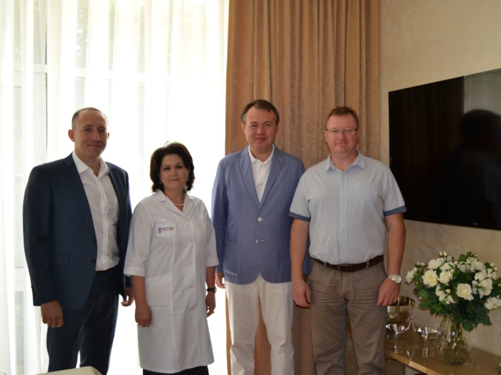 Crimean Federal University delegation at Kazan University Clinic ,University Clinic, Crimean Federal University