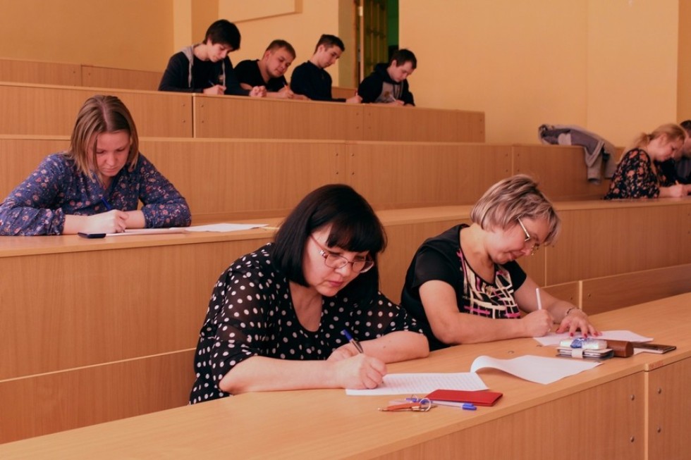 Total Dictation in Elabuga Institute of Kazan Federal University gathered over 600 participants