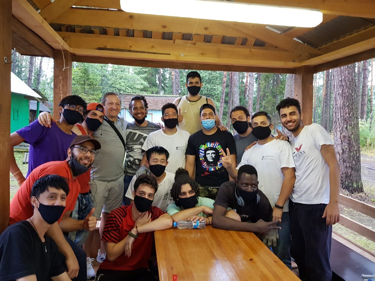 International students continue their work and study shift at Yalchik Camp