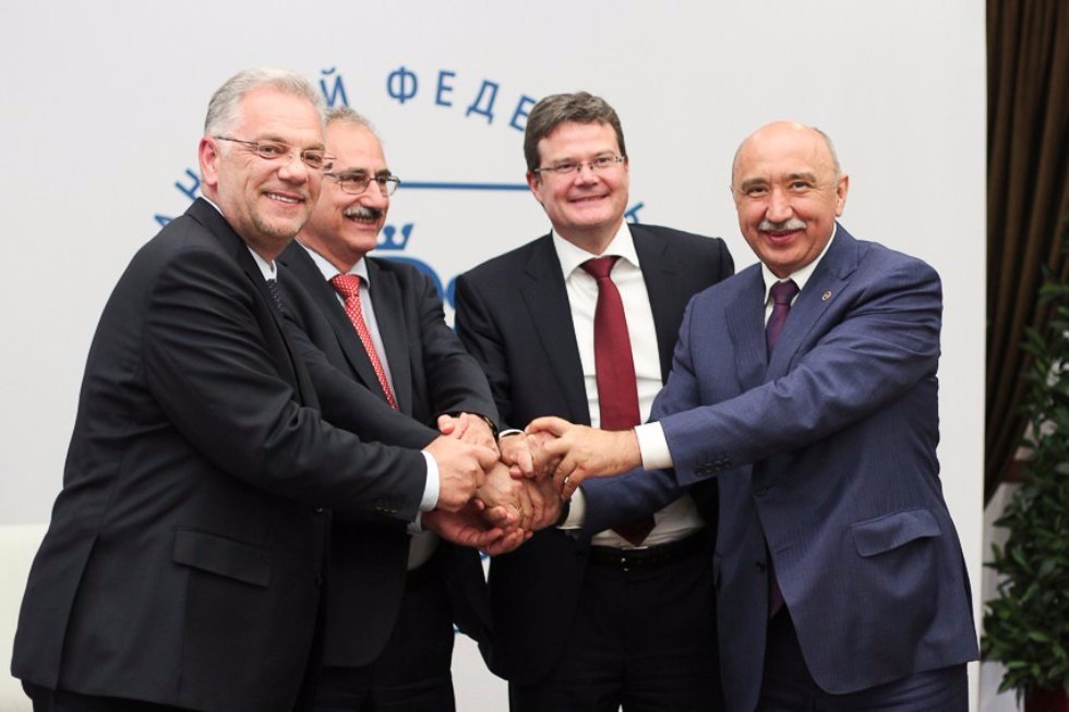 Kazan University Signed Trilateral Memorandum of Understanding with Rohde & Schwarz, Rostec Kazan University Signed Trilateral Memorandum of Understanding with Rohde & Schwarz, Rostec