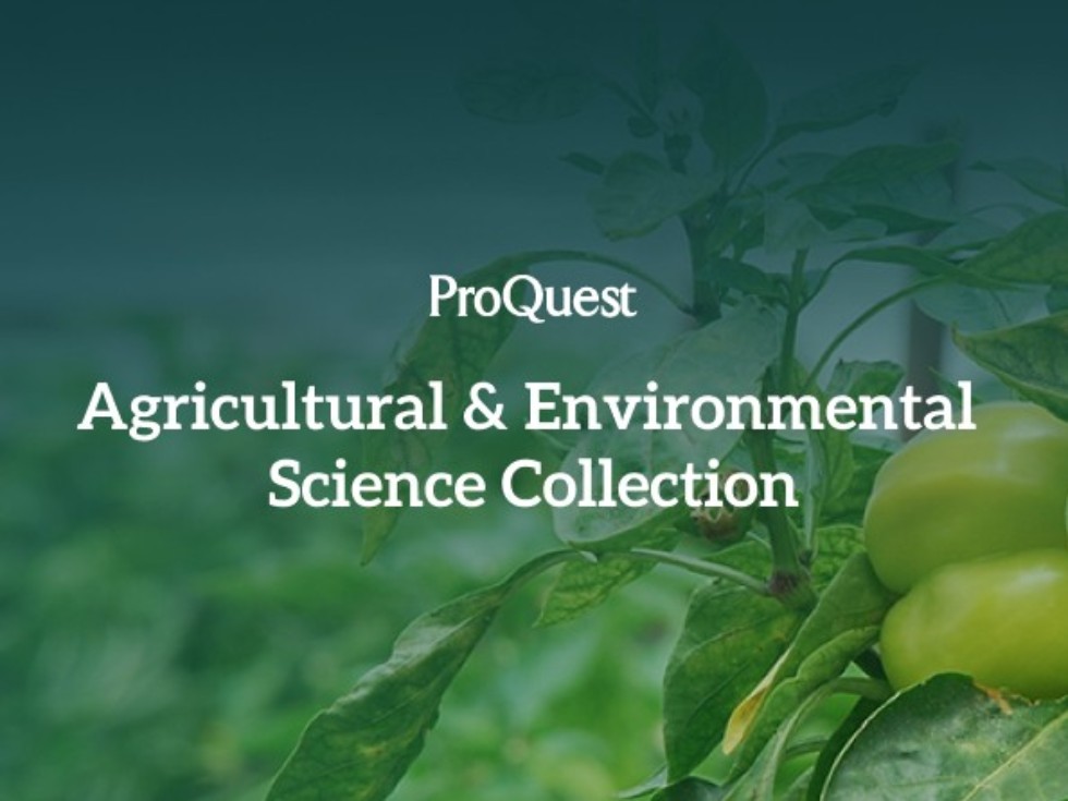    ProQuest Agricultural and Environmental Science Collection , ,  , ProQuest, Agricultural and Environmental Science Collection