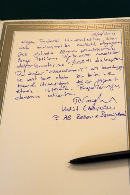 Minister of European Union Affairs of the Republic of Turkey Mevlüt Cavușoglu Visits KFU