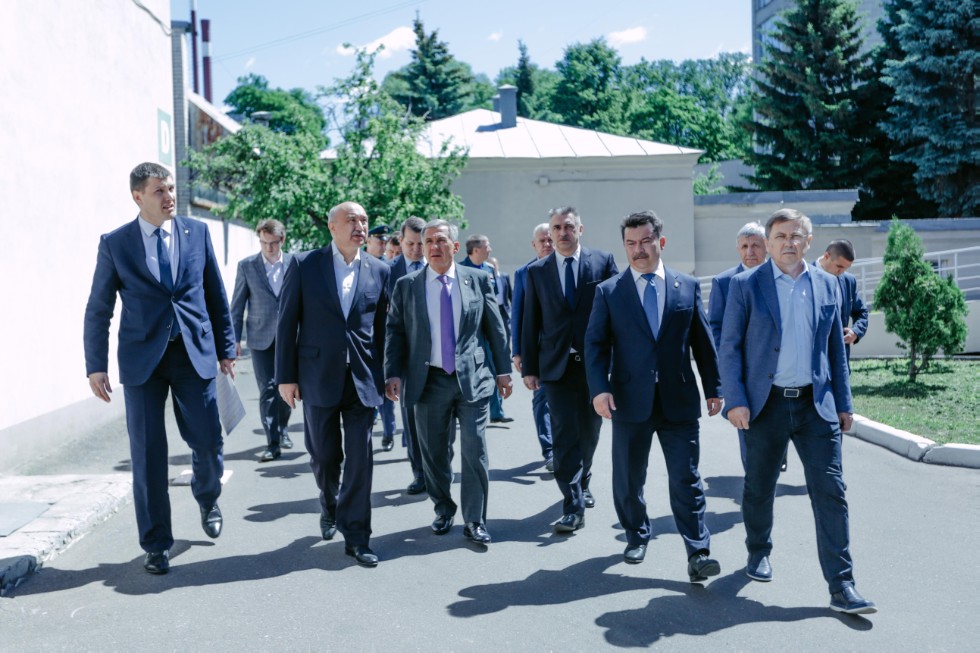 President of Tatarstan Rustam Minnikhanov inspected on-campus renovation and construction works