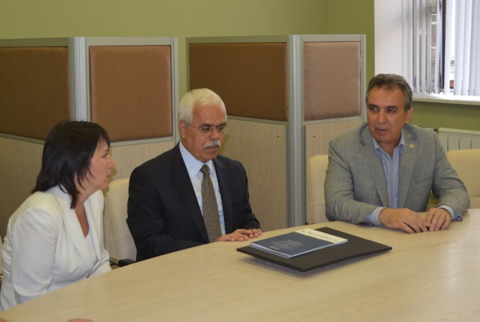 Dr. Halit Eren, IRCICA Director General, visiting KFU ,IRCICA, Dr. Halit Eren, Ramil Khairutdinov, KFU Institute of International Relations, History and Oriental Studies