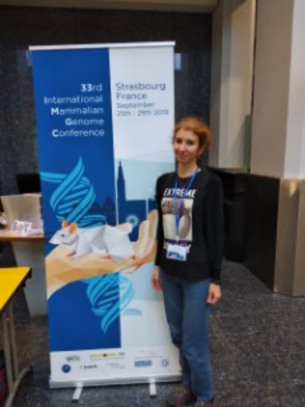 Laboratory employee made a presentation at the international conference on the study of mammalian genomes
