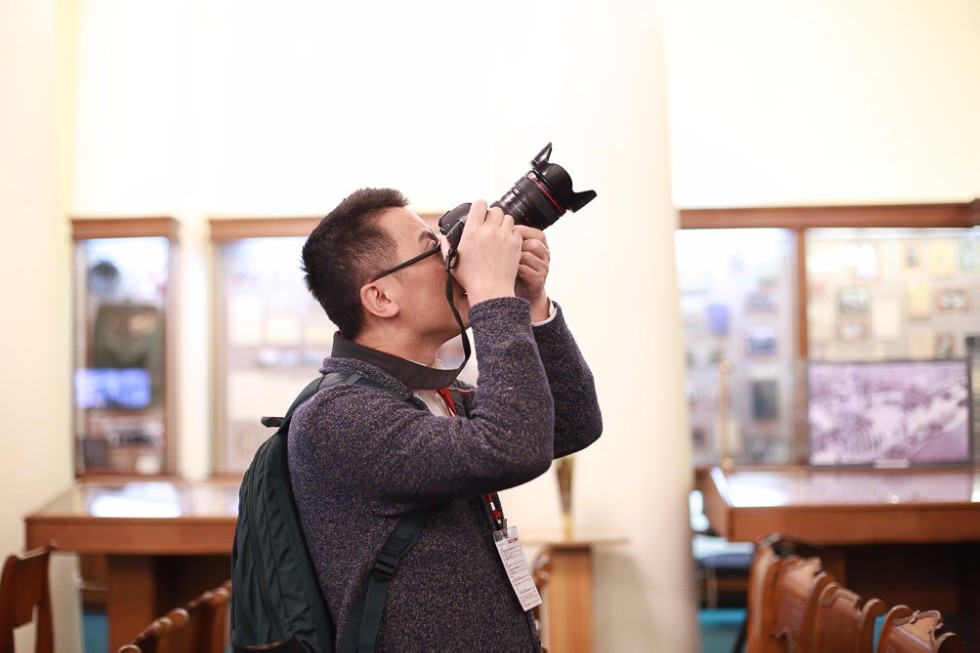 Delegation of Chinese Media at Kazan University ,State Committee on Tourism of Tatarstan, President of Tatarstan, Kazan Kremlin, Ulyanovsk, Sviyazhsk, Bolgar, China, media, Xinhua, Moscow-Kazan high speed railway, Vladimir Lenin