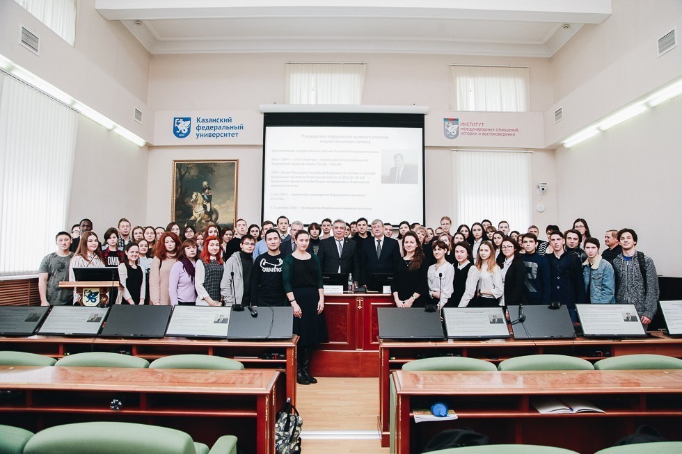 Kazan University visited by Head of Federal Archival Agency Andrei Artizov