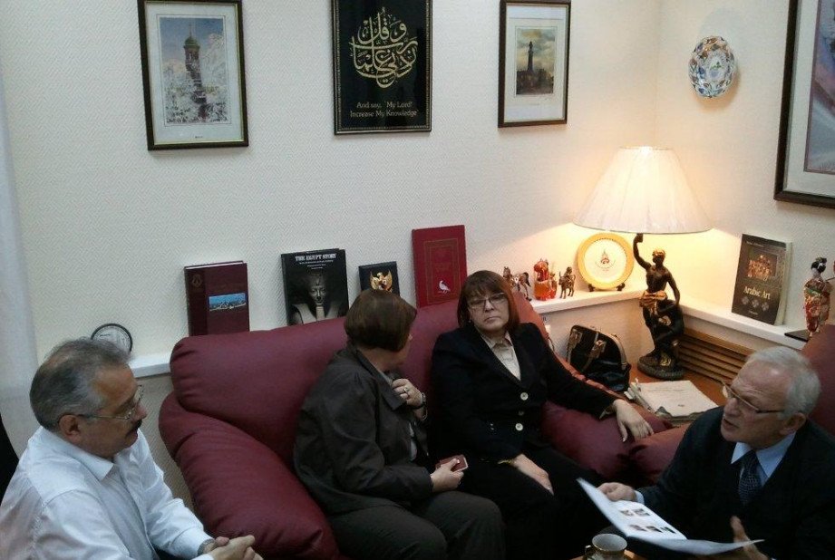 Meeting with professor from the Universität Innsbruck Pol Tolchinsky at the Institute of Oriental Studies and International Relations