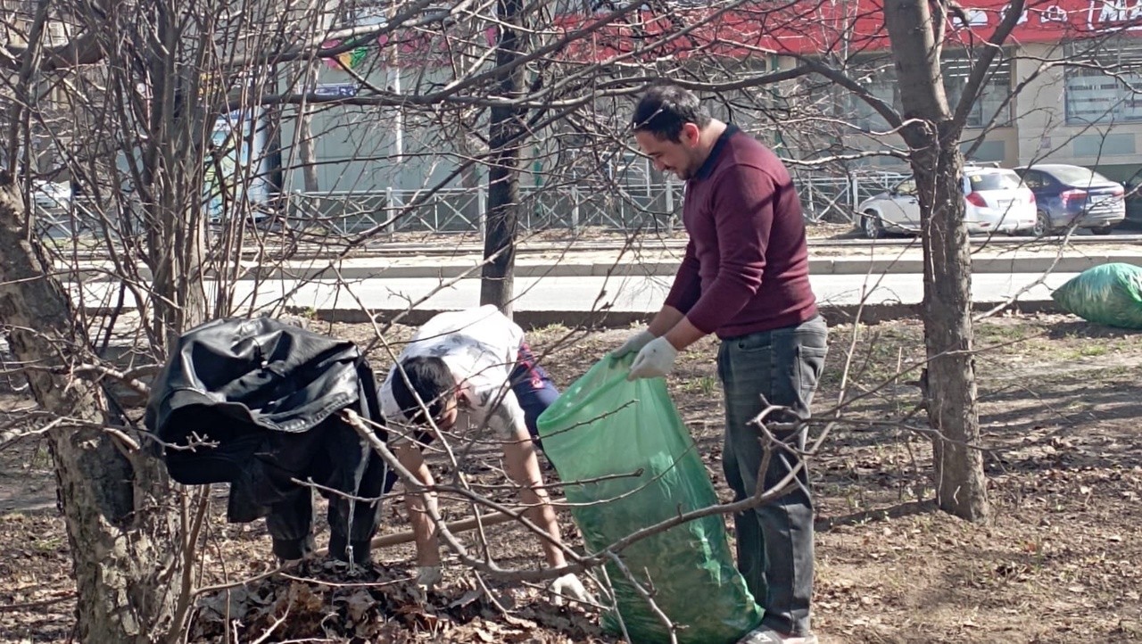 Очередные субботники прошли на территориях общежитий Студенческого городка Очередные субботники прошли на территориях общежитий Студенческого городка