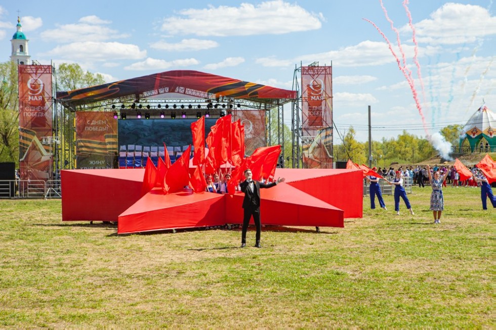 Elabuga Institute KFU participated in the city celebration of Victory Day