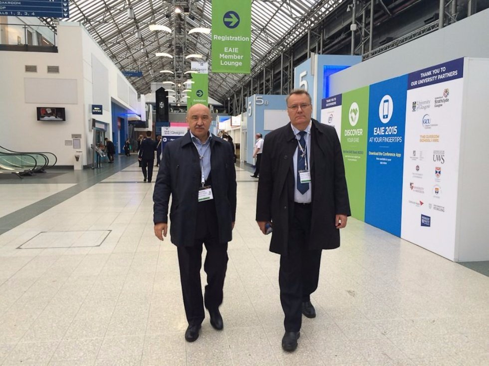 Kazan University Delegation at EAIE in Glasgow ,EAIE, conferences, UK, international cooperation, University of Bologna, Italy