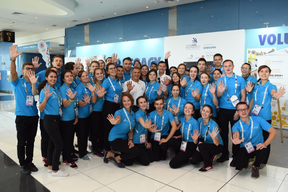 Tatarstan's Delegation at WorldSkills 2017 in Abu Dhabi ,United Arab Emirates, Abu Dhabi, WorldSkills