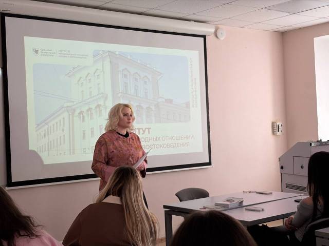 Институт международных отношений и востоковедения распахнул двери для учащихся Многопрофильного лицея имени А.М. Булатова Институт международных отношений и востоковедения распахнул двери для учащихся Многопрофильного лицея имени А.М. Булатова