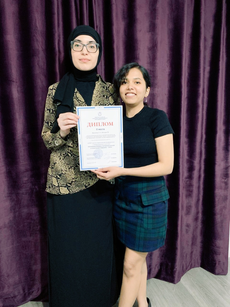 Студенты программы General Medicine Низомова Умеда и Патериа Манйа стали победителями двух научно-практических конференций вузов России Студенты программы General Medicine Низомова Умеда и Патериа Манйа стали победителями двух научно-практических конференций вузов России