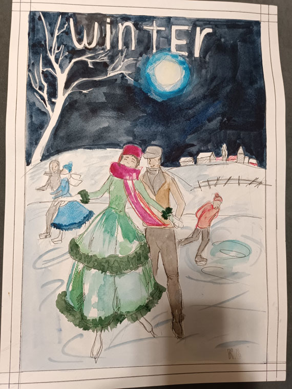 Валиуллин-Алмаз-14л Итоги конкурса новогоднего рисунка 'Зимняя сказка'