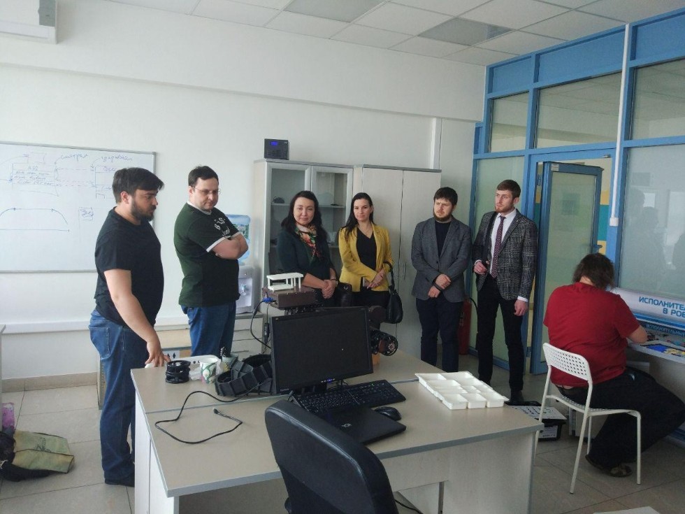Visit to LIRS of representatives of the Chechen State University ,robotics, cooperation, master program