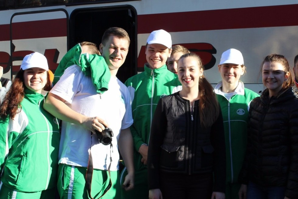 Students of the Elabuga Institute of KFU take part in the International Run dedicated to the Victory Day