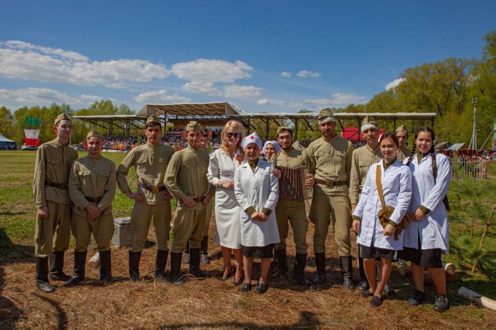 Elabuga Institute KFU participated in the city celebration of Victory Day