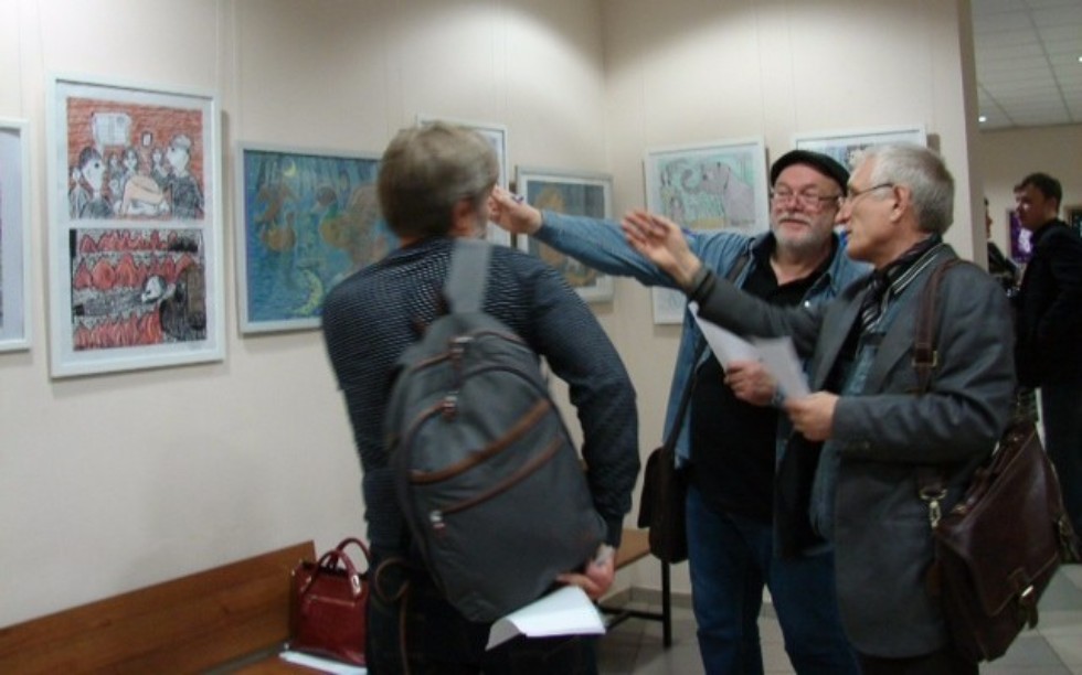 Состоялось открытие Выставки-конкурса живописных и графических работ учащихся художественных школ Казани и студентов КФУ по произведениям Л.Н.Толстого Состоялось открытие Выставки-конкурса живописных и графических работ учащихся художественных школ Казани и студентов КФУ по произведениям Л.Н.Толстого