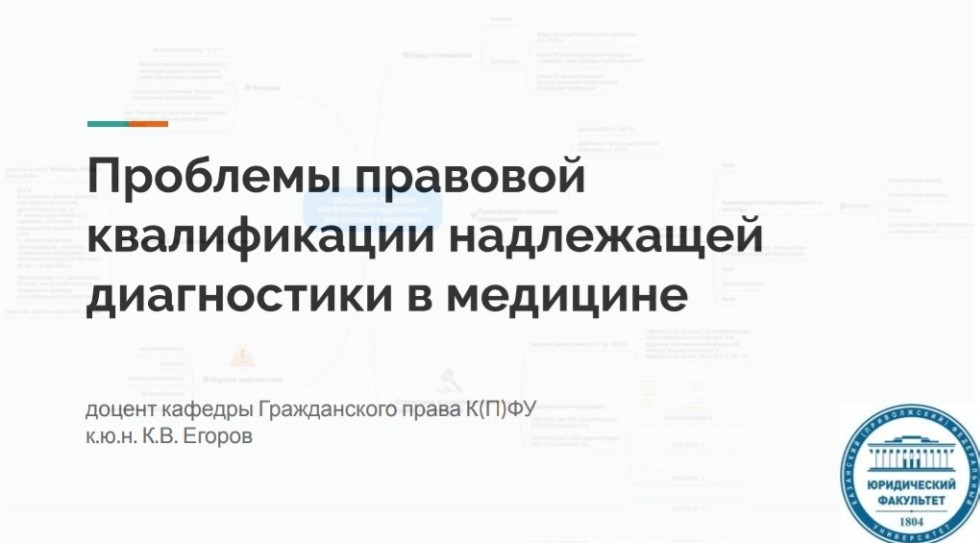 Проблемы правовой квалификации надлежащей диагностики в медицине Проблемы правовой квалификации надлежащей диагностики в медицине