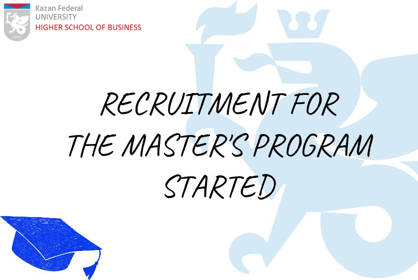 RECRUITMENT FOR THE MASTER'S PROGRAM STARTED ,HSB,MBA,MASTERS