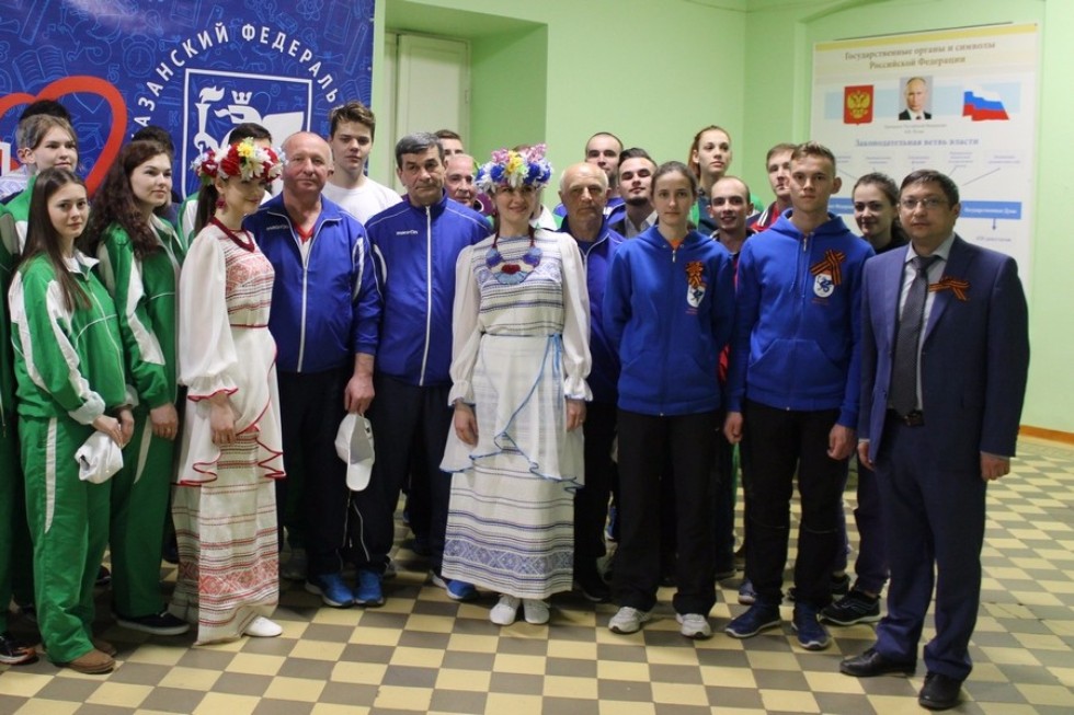 Students of the Elabuga Institute of KFU take part in the International Run dedicated to the Victory Day