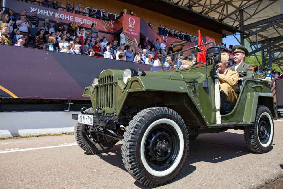 Elabuga Institute KFU participated in the city celebration of Victory Day