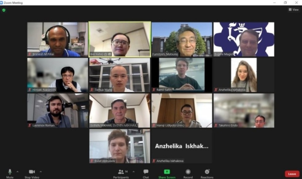 Employees of the Laboratory of Intelligent Robotic Systems took part in an online meeting within the framework of the international project ,LIRS, ITIS, robotics, UAV