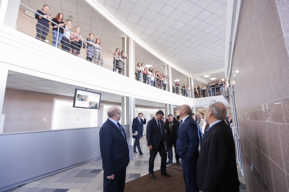 State Counsellor of Tatarstan Mintimer Shaimiev visited Kazan University's teacher education cluster