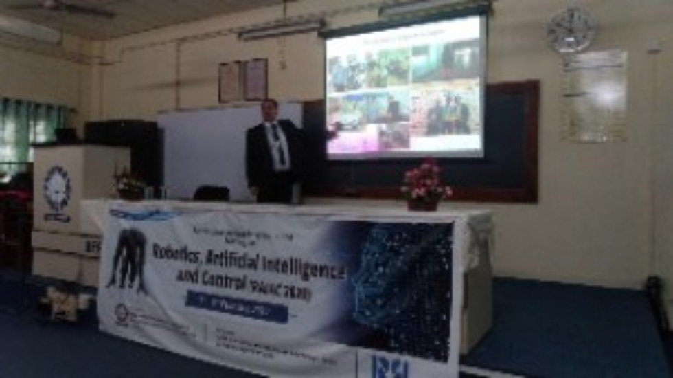 LIRS took part in a symposium on Robotics, Artificial Intelligence and Control, RAIAC-2020, India ,LIRS, roboics, international symposium, India