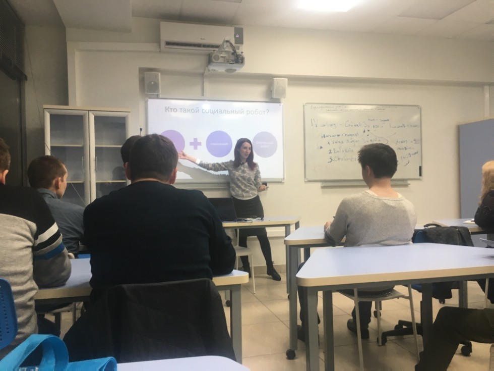 An invited Associate Professor from Tomsk State University gave lectures at the Higher Institute of Information Technologies and Intelligent Systems ,ITIS, LIRS, TSU, robotics, social robotics, intelligent robotics