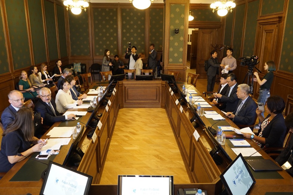 Kazan University welcomed a delegation of the Human Resources Development Service of Korea Kazan University welcomed a delegation of the Human Resources Development Service of Korea