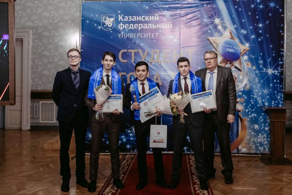 Rector Ilshat Gafurov congratulated the winners of Kazan University Student of the Year 2019 Awards