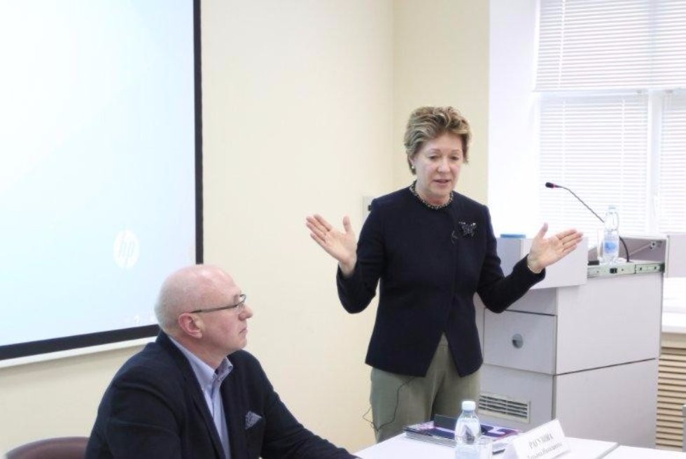 Executive Vice-President of the American Chamber of Commerce in Russia Tatiana Raguzina at Kazan University