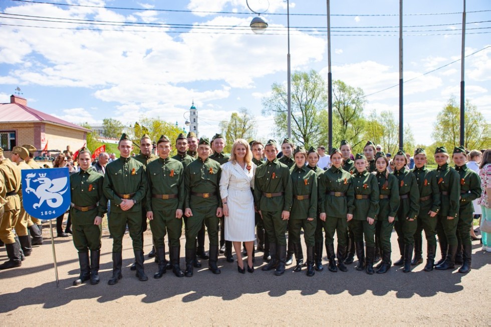 Elabuga Institute KFU participated in the city celebration of Victory Day
