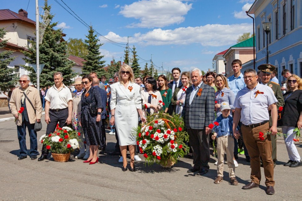 Elabuga Institute KFU participated in the city celebration of Victory Day