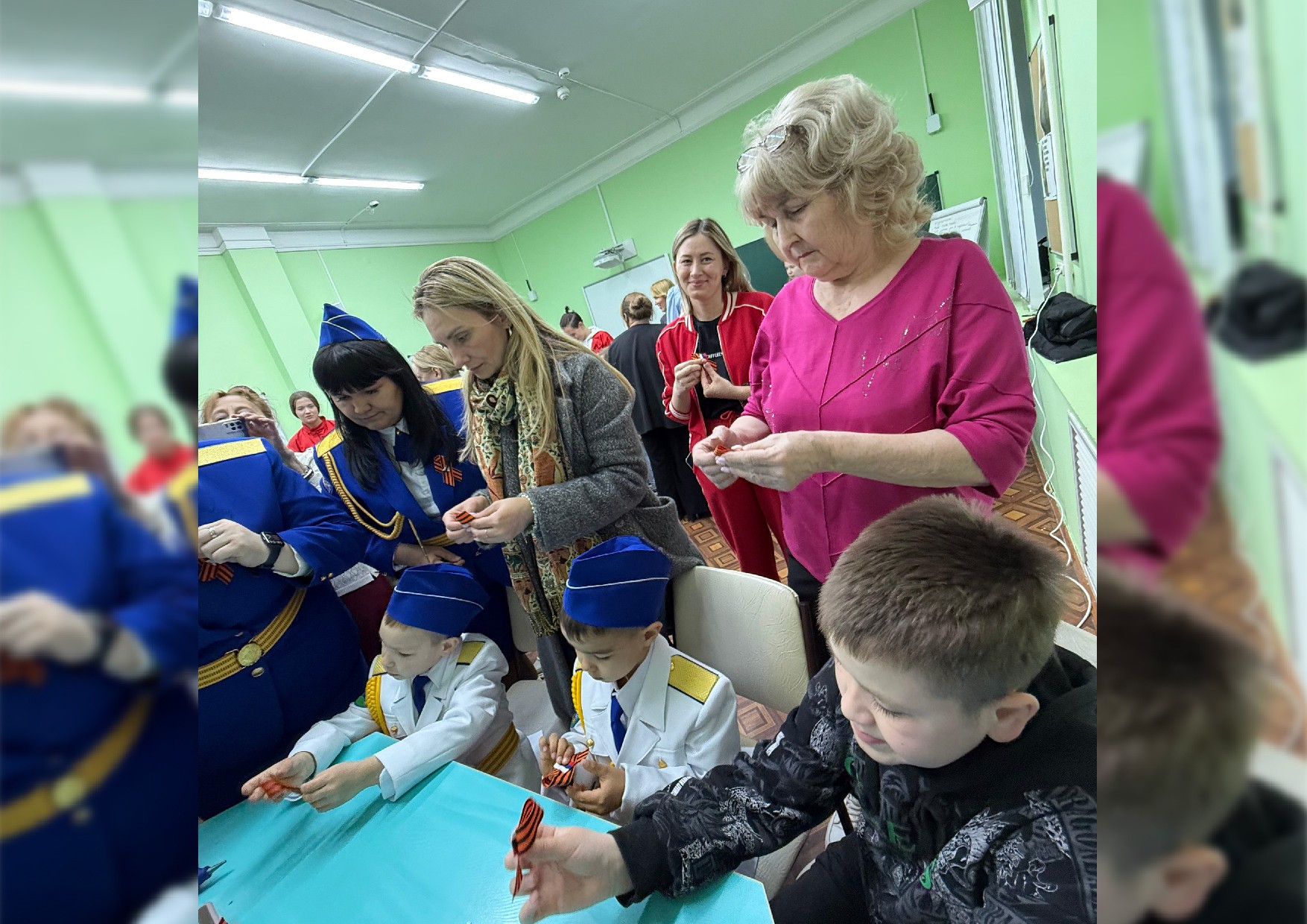 Состоялся мастер-класс 'Делаем георгиевские ленты' Состоялся мастер-класс 'Делаем георгиевские ленты'