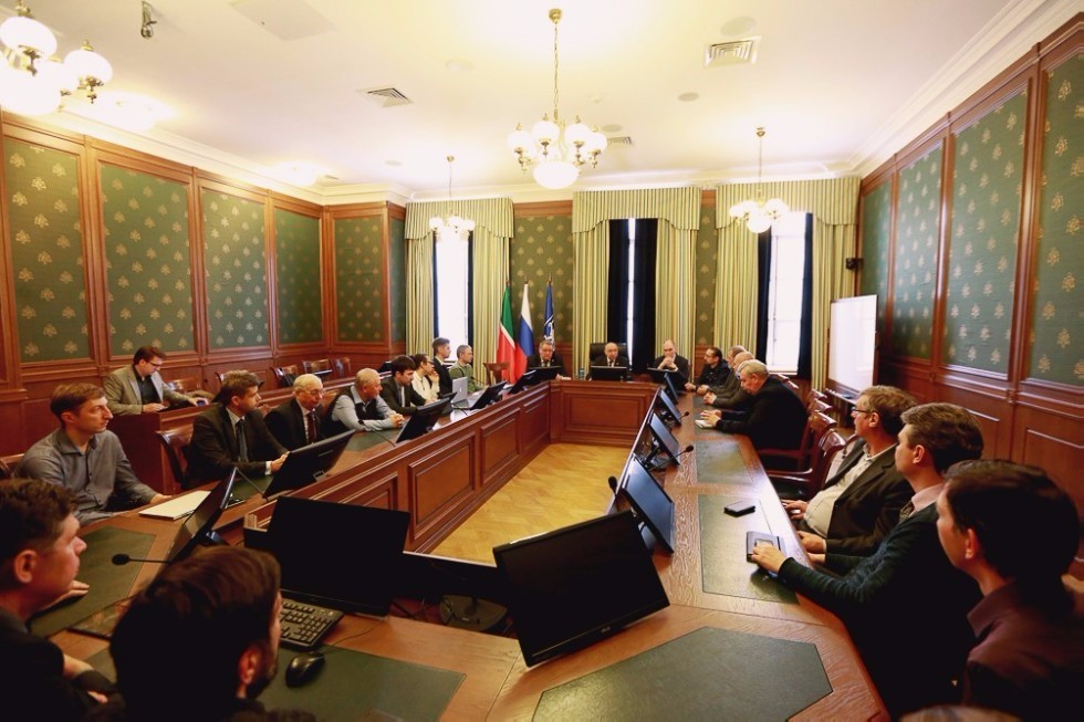 Director of the Institute of Information Transmission Problems Andrei Sobolevski Met with Rector Ilshat Gafurov